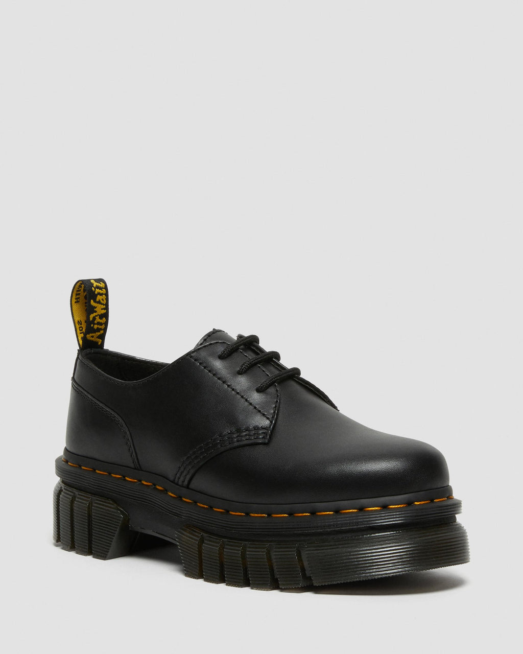 Audrick Nappa Lux Leather Platform Shoes in Black